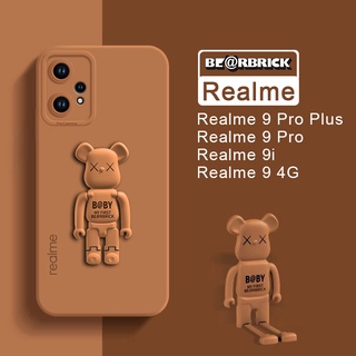 เคสโทรศัพท์มือถือ ซิลิโคนนิ่ม กันรอยกล้อง ลาย Bearbrick ของแท้ สําหรับ Realme 9 Pro Plus 9i Pro+ 4G