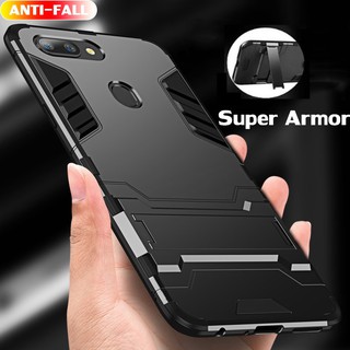 OPPO F11 Realme 3 5 5s 5i 6 6s 6i 7 7i 8 C2 C3 C11 C12 C15 C17 C20 Reno 2Z 2F Ace Pro Hard Case Kickstand Armor Slim Thin เคสมือถือ Cover