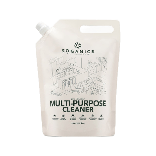 SOGANICS Multi-Purpose Cleaner Refill โซแกนิคส์ น้ำยาทำความสะอาดอเนกประสงค์ รีฟิล (ถุงเติม) 1.5L