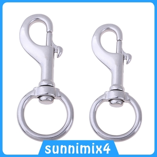 [H₂Sports&amp;Fitness] 316 Stainless Steel Single Hook Swivel Eye Bolt Snap Clip for Scuba Diving Pet