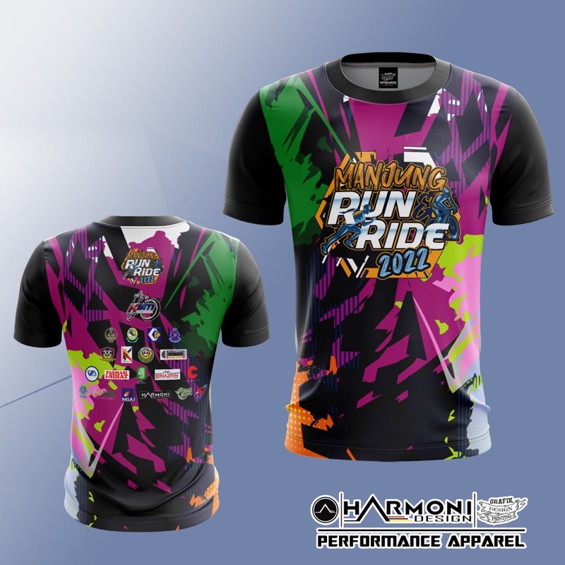 Baju Sublimation Tshirt Jersey ไมโครไฟเบอร์ MRR2022