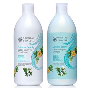 แชมพู+คอนดิชั่นเนอร์สำหรับผมที่เสียจากมลภาวะ : Oriental Beauty Detox Clarifying Shampoo / Conditioner