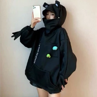 พร้อมส่ง เสื้อกันหนาว เสื้ออู้ดลายกบกับฮุ้ดกระต่าย น่ารัก เเบบใหม่งานเกาหลี ผ้าดีไม่ซ้ำใคร#119-1191