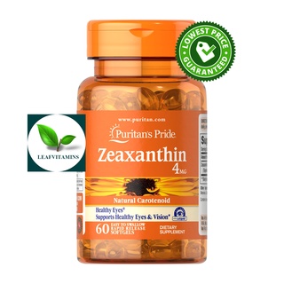 Puritans Pride Zeaxanthin 4 mg / 60 Softgels