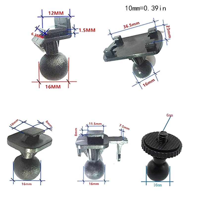 Koko ถ้วยดูดติดกระจกหน้ารถยนต์ พร้อมอะแดปเตอร์ 5 แบบ 360 D - รูปที่ 7