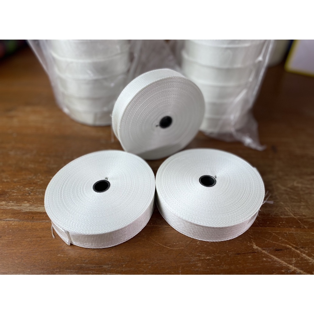 ผ้าใยแก้ว ผ้าไฟเบอร์กลาส Fiberglass Tape 1 นิ้ว ทนความร้อนสูง ฉนวนมอเตอร์