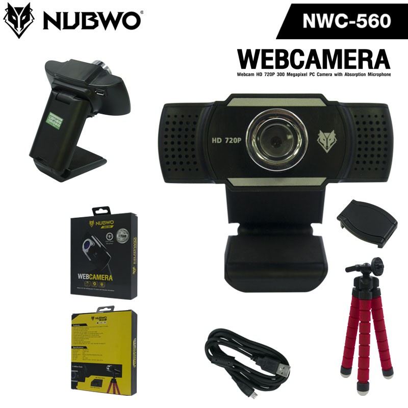 กล้องเว๊ปแคม NUBWO NWC-560 Webcam Universal Full Hd  720P
