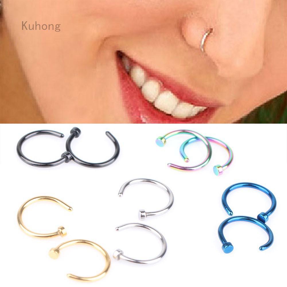 Fashion Europe Stainless Steel Body Piercing Jewelry Anti-allergy Nose Ring