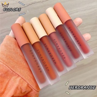 Hero Orange ลิปสติกเนื้อครีม เนื้อแมตต์ แบบใส MMS YUE