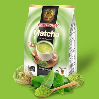 Aik Cheong Matcha 3in1 Milk Green Tea 300g ชาเขียวสำเร็จรูป (25g x 12ซอง)