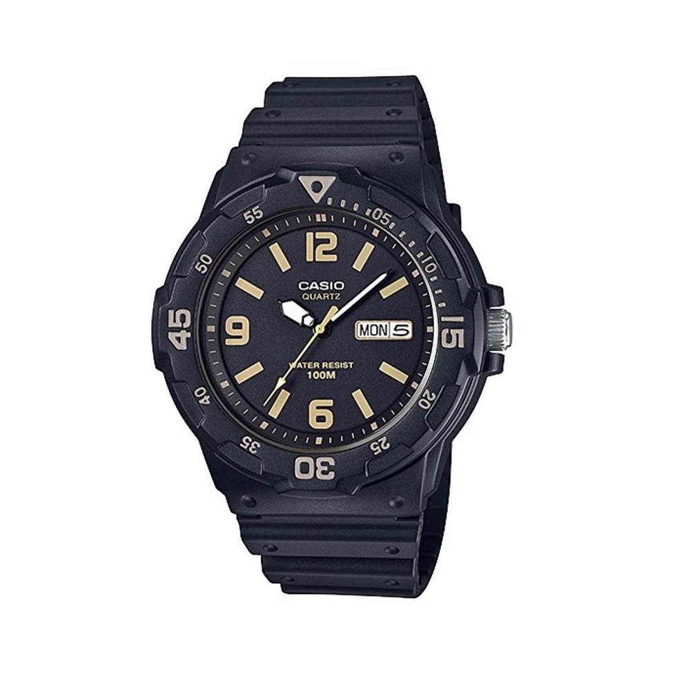 Casio Standard นาฬิกาข้อมือผู้ชาย สายเรซิน รุ่น MRW-200H,MRW-200H-1B3,MRW-200H-1B3VDF