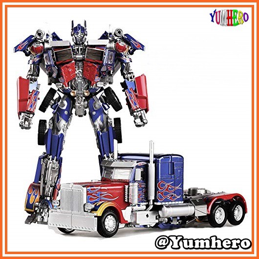 Black MamBa โมเดล ทรานส์ฟอร์มเมอร์ส ออพติมัส ไพรม์ Model Transformation Optimus Prime Diecast หุ่นยน