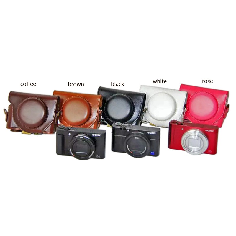 เคสหนัง PU สำหรับ Sony hx90V WX500 HX90