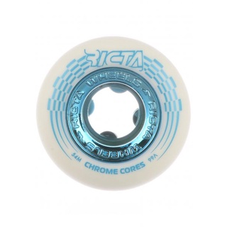 Ricta Chrome Core White Teal 99a Skateboard Wheels 54mm