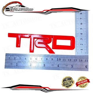 โลโก้ TRD แดง RED LOGO TRD Size: สูง 3.5 CM (วัดจากตัว R)