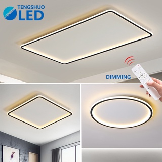 Tengshuo โคมไฟเพดาน led ทรงกลม บางเฉียบ การออกแบบที่ทันสมัย / โคมไฟซีลิง เรียบง่าย สําหรับห้องนอน ห้องนั่งเล่น โคมไฟเรียน สํานักงาน