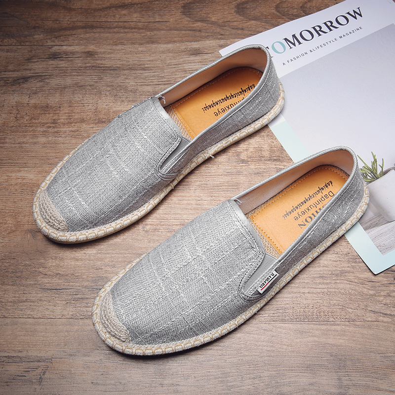 รองเท้าลําลอง Espadrilles น้ําหนักเบาทนทานแฟชั่นฤดูร้อนสําหรับผู้ชาย