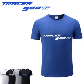 [COD]Lyzh เสื้อยืดแขนสั้น คอกลม ผ้าฝ้าย 100% พิมพ์ลายโลโก้ Yamaha Tracer 900 Gt แฟชั่นฤดูร้อน สําหรับผู้ชายS-5XL