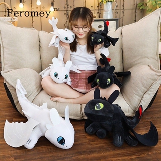 How to Train Your Dragon Toothless Night Fury Anime Stuffed Doll Kids Gifts 20-65cm