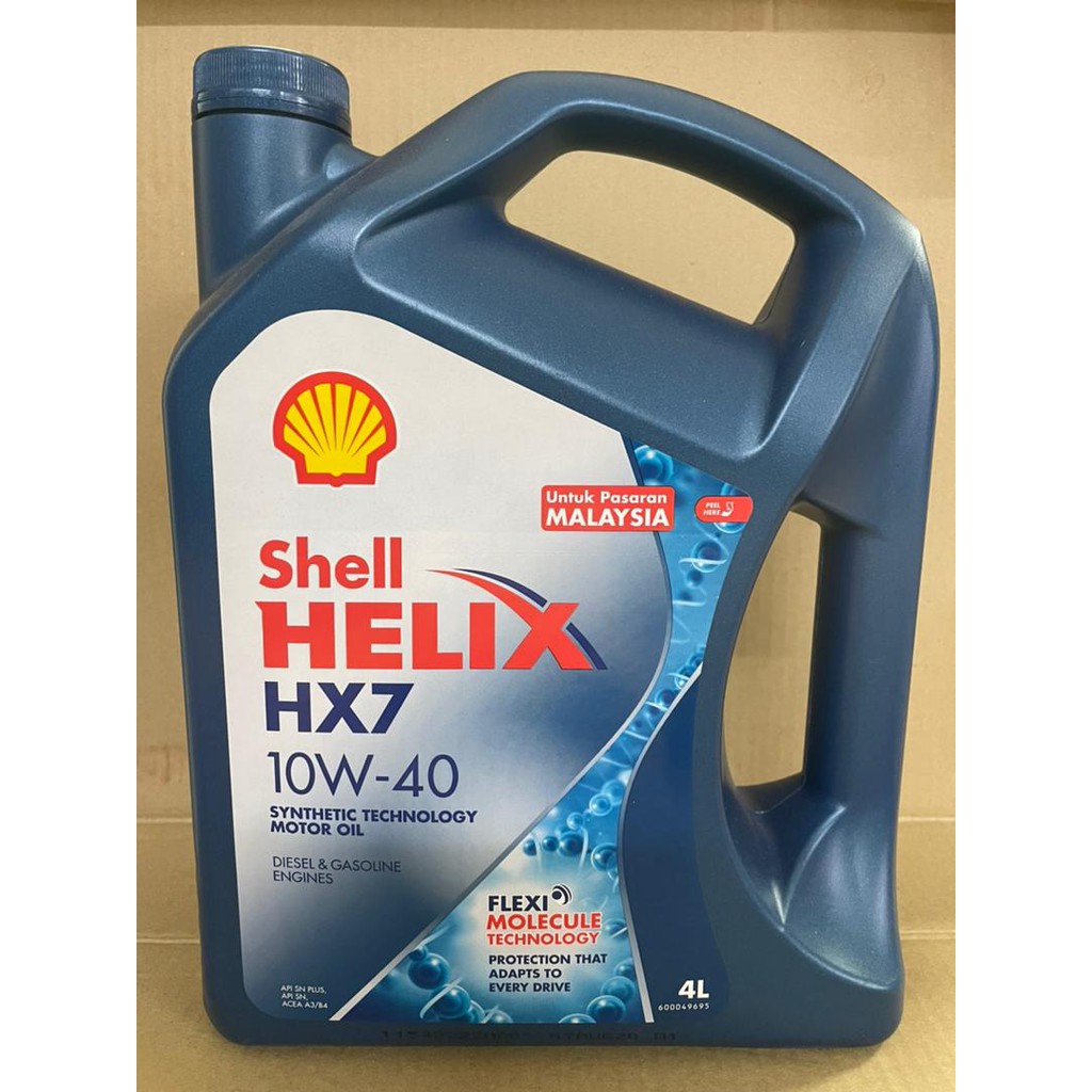 SHELL SEMI 10W-40 4LITERS น้ํามันเครื่อง MINYAK HITAM 4L 10W40 10 40 10-40 10W 40