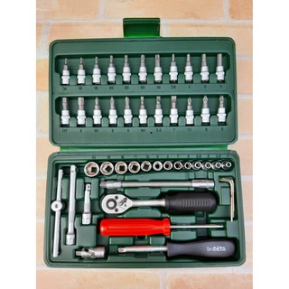 META ชุดบล็อกอเนกประสงค์ 47 ชิ้น ขนาด 1/4" (2 หุน)