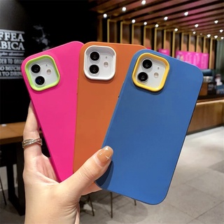 เคสโทรศัพท์มือถือ ซิลิโคนเหลว สองชั้น กันกระแทก สําหรับ iPhone 11 12 13 Pro Max 7 8 Plus xr XS Max