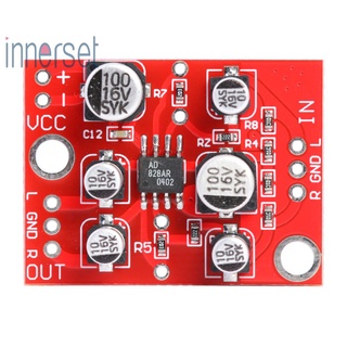 [innerset] บอร์ดโมดูลขยายเสียงสเตอริโอ DC 5-15V AD828