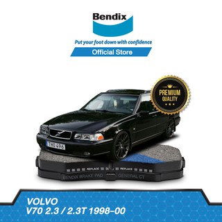 Bendix ผ้าเบรค Volvo V70 2.3 / 2.3T (ปี 1998-00) ดิสเบรคหน้า+ดิสเบรคหลัง(DB1261,DB2G)