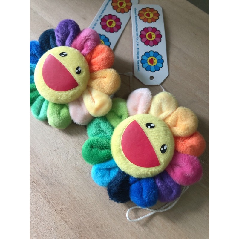 พร้อมส่ง TAKASHI MURAKAMI RAINBOW FLOWER PLUSH PIN เข็มกลัด ดอกไม้