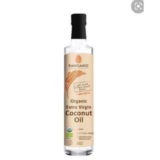 Rawganiq organic extra virgin oil 275ml น้ำมันมะพร้าวสกัดเย็น ออร์แกนิค