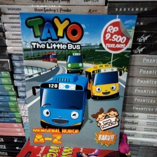 หนังสือเด็กอนุบาล และพอด ลายตัวอักษร A - Z Tayo the little Bus