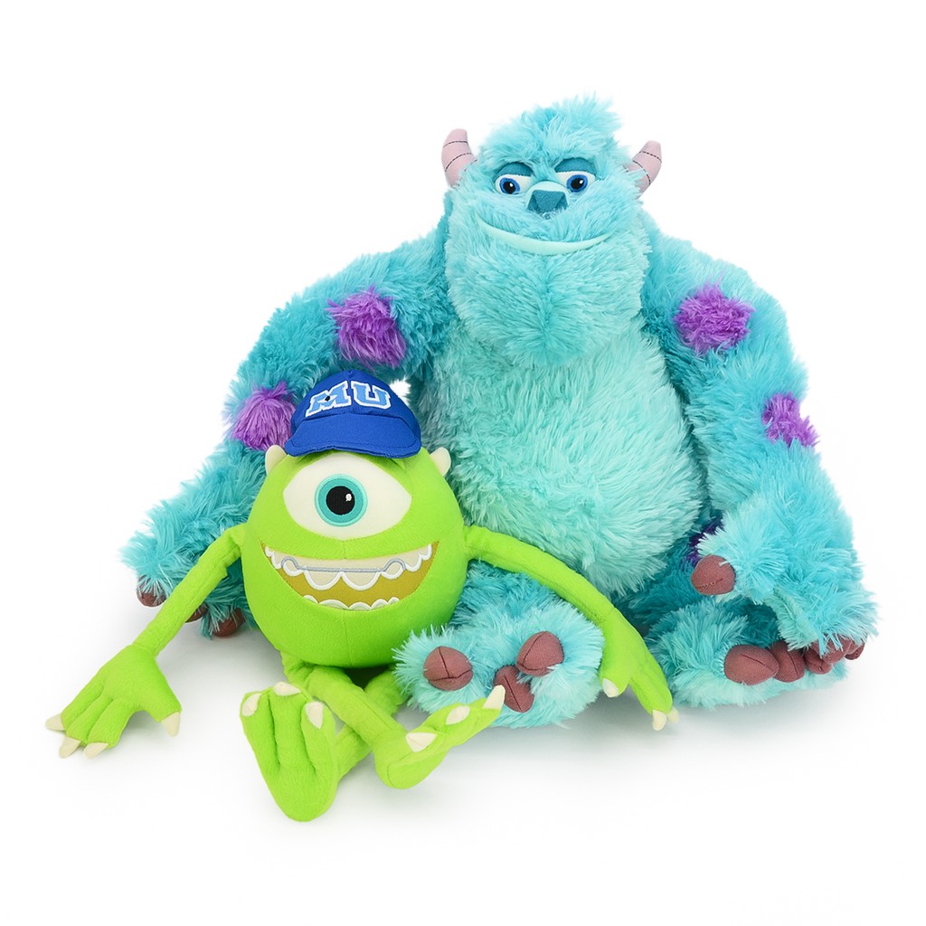 Disney Pixar ตุ๊กตา Mike Wazowski ( ไมค์ วาซอว์สกี้ ) / Sulley ( ซัลลี่ ) ลิขสิทธิ์แท้ Monster Inc.