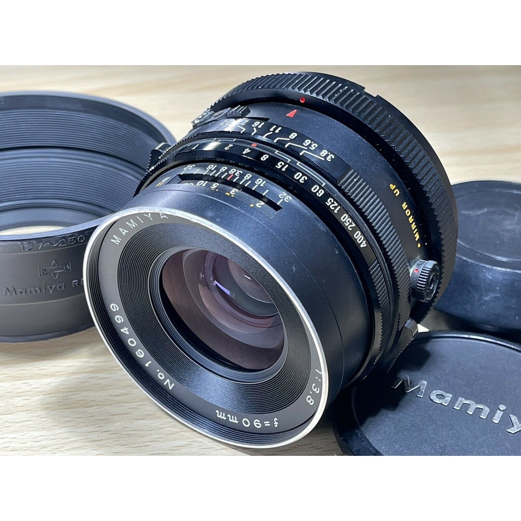 Mamiya Sekor C 90 มม. F/3.8 สําหรับ Rb67 Pro S Sd * พร้อมฮู้ด * 4215 【ส่งตรงจากญี่ปุ่น】
