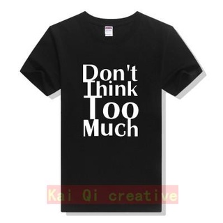 T-shirt  เสื้อยืดแขนสั้น ผ้าฝ้ายแท้ พิมพ์ลายตัวอักษร JAY Chou Same Style Dont think Very สําหรับผู้ชายS-5XL