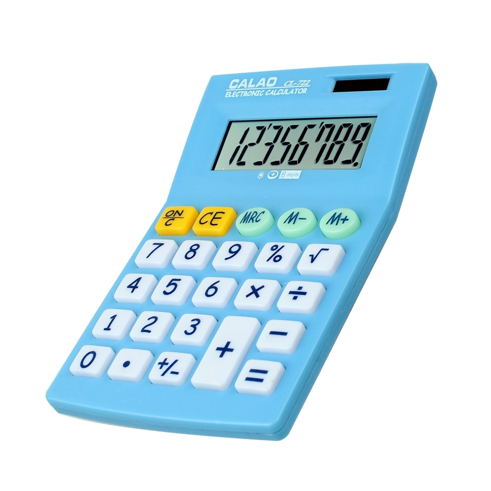 เครื่องคิดเลข หน้าจอ 8 หลัก ขนาดเล็ก CALAO CL-722 คละสี รุ่น CL-722-02d-Cal