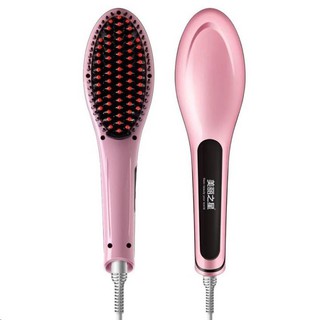 เครื่องนวดไฟฟ้าBeautiful Star Auto Hair Straightener หวีไฟฟ้าจัดแต่งทรงผม (สีชมพู)