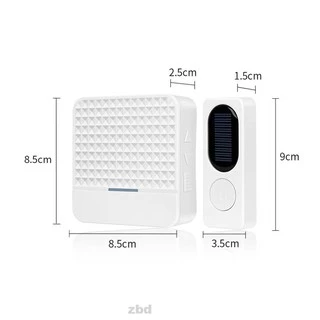 กริ่งโซล่าเซลล์ อเนกประสงค์ สีขาว (Solar Doorbell) โคมไฟพลังแสงอาทิตย์ ไฟโซล่าเซลล์