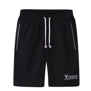 [M-6XL] กางเกงขาสั้นเอวยางยืดผู้ชายสีทึบหลวมขนาดใหญ่กางเกงขาสั้นลำลองพร้อมกระเป๋า 2 ใบ