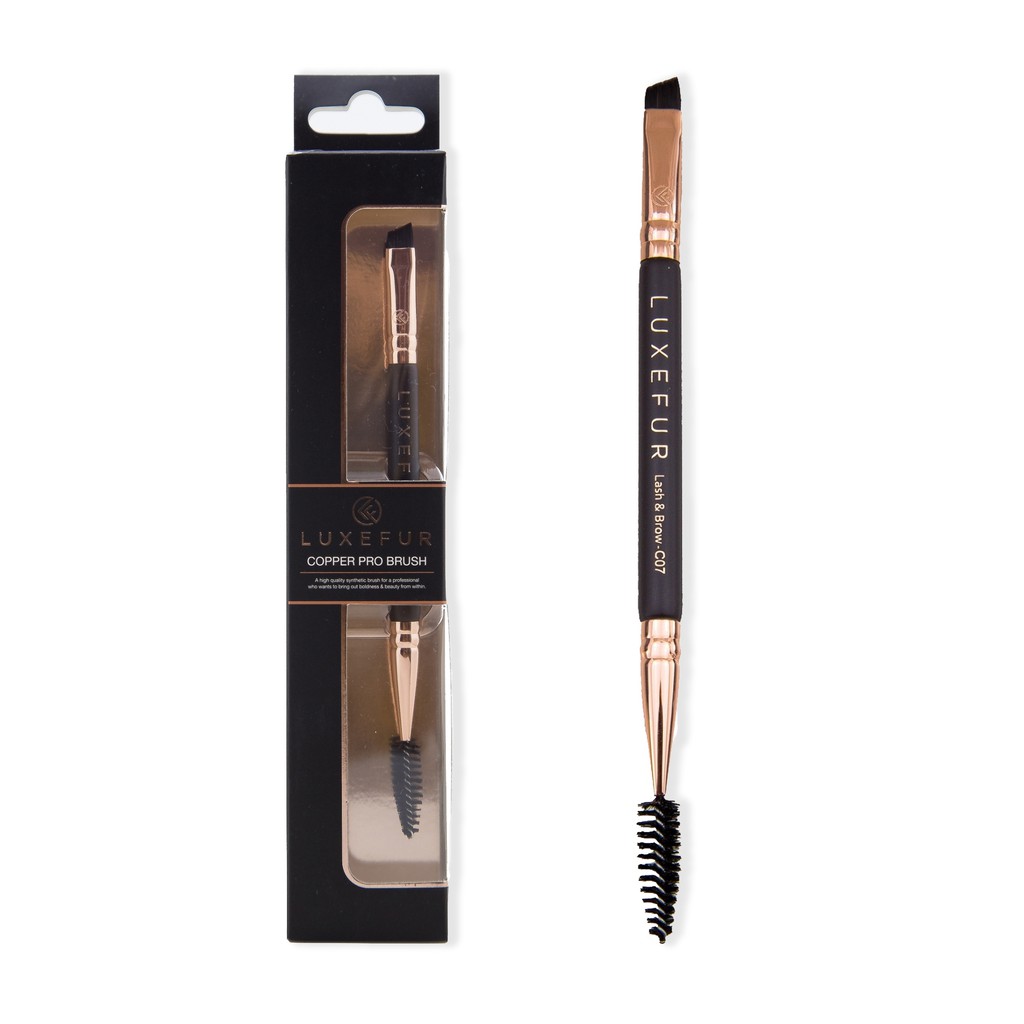 ⚡️จัดส่งทันที⚡️ LUXEFUR C07 Lash & Brow Brush แปรงขนสังเคราะห์ คุณภาพสูง สำหรับแต่งตา และคิ้ว