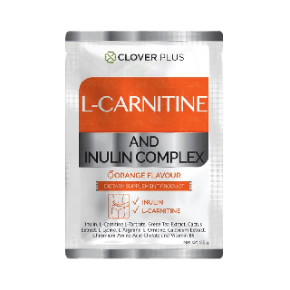 Clover Plus L-CARNITINE AND INULIN COMPLEX 1 ซอง (8.5 g.) เพิ่มการเผาผลาญ ตัวช่วยควบคุมน้ำหนักและระบบขับถ่ายให้สมดุล ช่วยดีท็อกซ์