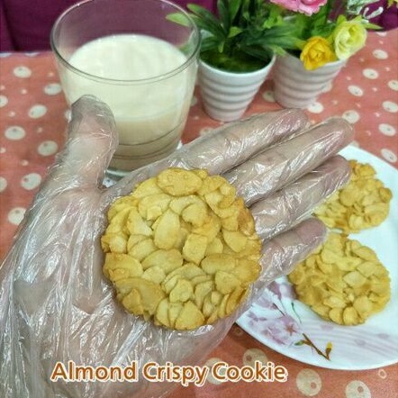 Almond Crispy Cookie คุกกี้อัลมอนด์ (คีโต เบาหวานทานได้) คุกกี้ไร้แป้ง ไร้น้ำตาล