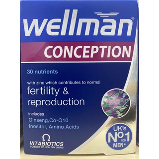 Wellman Conception วิตามินบำรุงสเปิร์มเพื่อเตรียมพร้อมสำหรับการมีบุตร