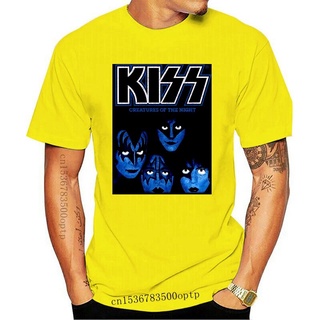 เสื้อยืดแขนสั้น ผ้าฝ้าย พิมพ์ลาย Kiss Heavy Metal Hard Rock สไตล์ฮิปฮอป สําหรับผู้ชาย ODdchp55LKeleg20Size S-5XL