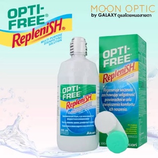 Alcon OPTI-FREE  Replenish  ขนาด 300 ml. พร้อมตลับใส่คอนแทคเลนส