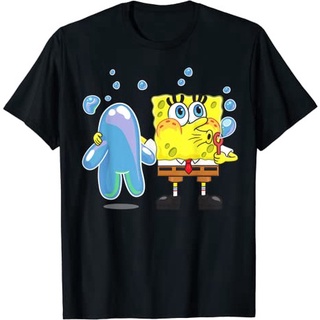 ลายน่ารัก เสื้อยืดแขนสั้น พิมพ์ลาย SpongeBob SquarePants SpongeBob Bubble Technique สําหรับเด็กผู้ชาย และเด็กผู้หญิง