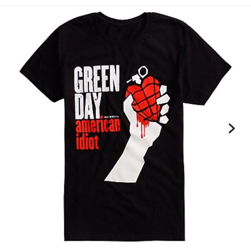 เสื้อวงดนตรี Greenday American Idiot T-shirt ลิขสิทธิ์แท้ มี M-L