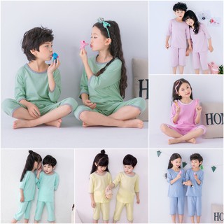 ชุดนอนเด็ก แขนสั้น ผ้านิ่มใส่สบาย 100%COTTON  By Superkidz