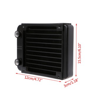 ☀S☀120mm Aluminum Computer Radiator Water Cooler 10 Tube CPU Heat Sink Exchanger