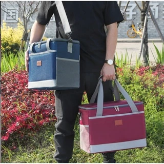 กระเป๋าเก็บความเย็น/ร้อน 15L 25L 33L คุณภาพดี วัสดุหนา 3 ชั้น กระเป๋าเก็บอุณหภูมิ สำหรับปิคนิค เก็บเครื่องดื่ม อาหาร