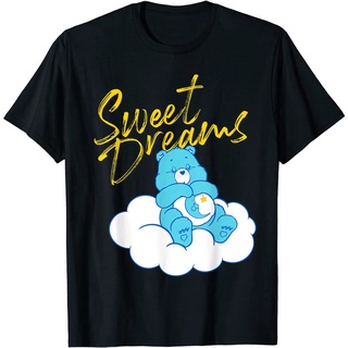 เสื้อยืดครอปBear ฤดูร้อนmen disney  Care Bears Sweet Dreams T-Shirt เสื้อยืดแฟชั่นคอกลม สบายๆ ผ้าฝ้าย100%S-5XL